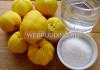 Mermelada de membrillo japonés Mermelada de membrillo japonés con limón
